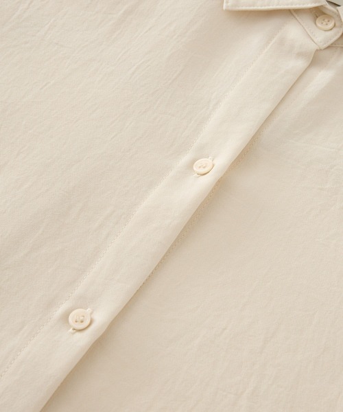 BARNYARDSTORM（バンヤードストーム）の「BARNYARDSTORM / ワイドシルエットポプリンシャツ / ハンドウォッシャブル 【JAPAN FABRIC】【『ネルソンさん』YouTubeご紹介アイテム】（シャツ/ブラウス・レディース・ホワイト/イエロー/ピンク/グリーン/ブラウン/ライトブルー/チャコールグレー/カーキ・L/M/S）」の16枚目の写真