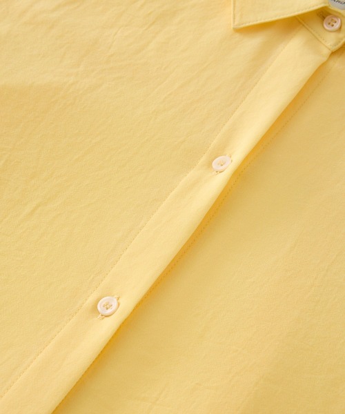 BARNYARDSTORM（バンヤードストーム）の「BARNYARDSTORM / ワイドシルエットポプリンシャツ / ハンドウォッシャブル 【JAPAN FABRIC】【『ネルソンさん』YouTubeご紹介アイテム】（シャツ/ブラウス・レディース・ホワイト/イエロー/ピンク/グリーン/ブラウン/ライトブルー/チャコールグレー/カーキ・L/M/S）」の13枚目の写真