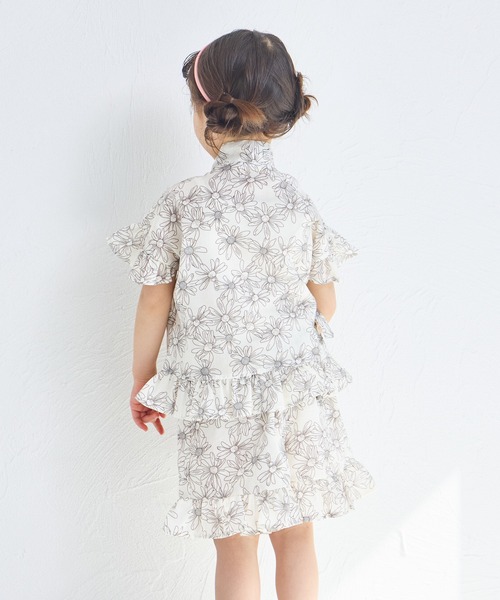 pairmanon（ペアマノン）の「【リンクコーデ】フリルガールズ甚平（浴衣・キッズ・パープル/イエロー/アイボリー/ピンク/ライトイエロー/ブラック系その他・100/90/110/150/140/120/130）」の11枚目の写真