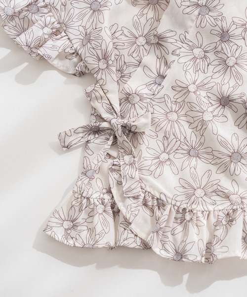 pairmanon（ペアマノン）の「【リンクコーデ】フリルガールズ甚平（浴衣・キッズ・パープル/イエロー/アイボリー/ピンク/ライトイエロー/ブラック系その他・100/90/110/150/140/120/130）」の14枚目の写真