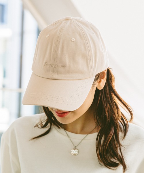 GLOBAL WORK(グローバルワーク)の「UVカット刺繍ロゴキャップ/323442(キャップ・レディース・ネイビー/ダークブルー/ブラック/ベージュ/オフホワイト・FREE)」の21枚目の写真