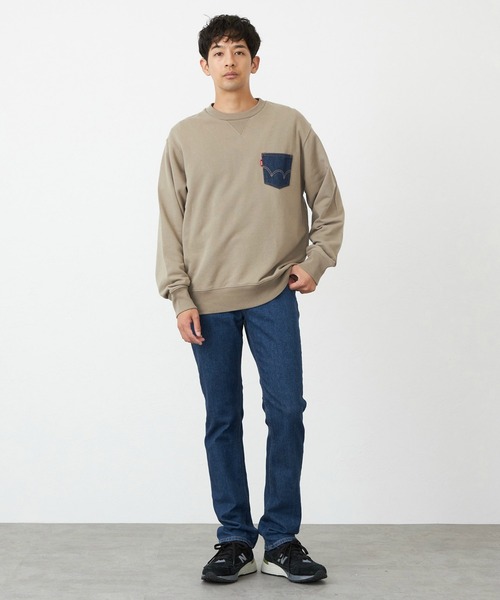EDWIN(エドウィン)の「EDWIN エドウィン インターナショナルベーシック E402F スリムストレート ジーンズ デニムパンツ ストレッチ(デニムパンツ・メンズ・ブラック/ライトインディゴブルー/ベージュ/インディゴブルー・33/28/29/35/36/34/32/30/31)」の9枚目の写真