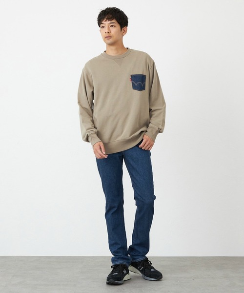 EDWIN(エドウィン)の「EDWIN エドウィン インターナショナルベーシック E402F スリムストレート ジーンズ デニムパンツ ストレッチ(デニムパンツ・メンズ・ブラック/ライトインディゴブルー/ベージュ/インディゴブルー・33/28/29/35/36/34/32/30/31)」の11枚目の写真