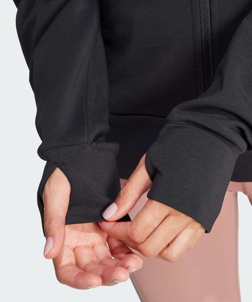 adidas（アディダス）の「Designed 4 Training フルジップ フーデッドスウェットシャツ / アディダス adidas（パーカー・レディース・ブラック・SMALL/XX-LARGE/LARGE/MEDIUM/X-LARGE）」の5枚目の写真