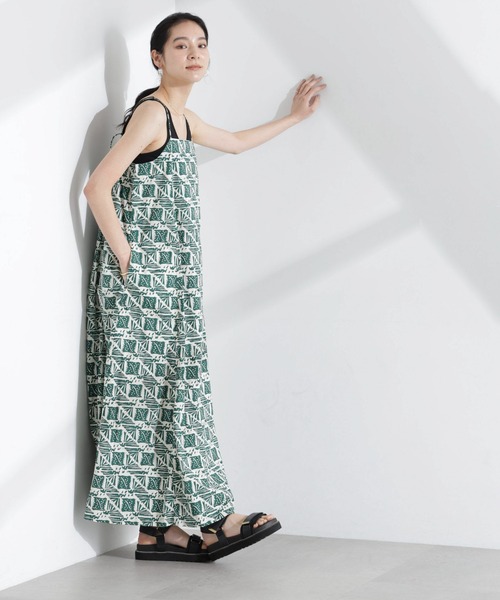 sara mallika（サラ マリカ）の「Sara mallika/COTTON POPLIN CAMI DRESS（ワンピース・レディース・グリーン・M）」の2枚目の写真