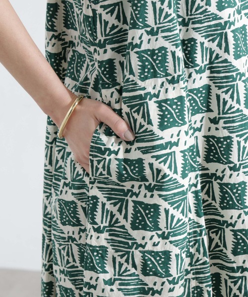 sara mallika（サラ マリカ）の「Sara mallika/COTTON POPLIN CAMI DRESS（ワンピース・レディース・グリーン・M）」の9枚目の写真