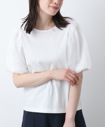 ボリュームスリーブカットソー/接触冷感/洗える/WEB限定サイズあり
