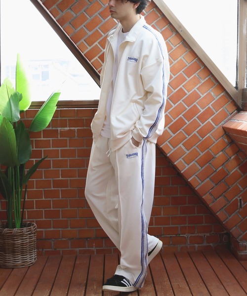 THRASHER（スラッシャー）の「THRASHER ジャージライントラックジャケット（ジャージ・メンズ・ブラック/オフホワイト/ベージュ・MEDIUM/LARGE/X-LARGE）」の10枚目の写真