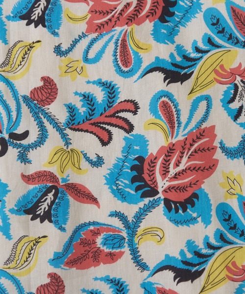 CUBE SUGAR（キューブシュガー）の「インドコットン総柄プリントギャザーパンツ（その他パンツ・レディース・ブルー系その他/ブラック系その他/ホワイト×ブルー/カラフル・M）」の17枚目の写真