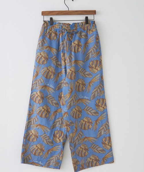 CUBE SUGAR（キューブシュガー）の「インドコットン総柄プリントギャザーパンツ（その他パンツ・レディース・ブルー系その他/ブラック系その他/ホワイト×ブルー/カラフル・M）」の21枚目の写真