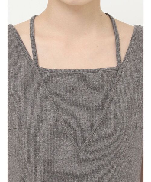 LAGUNAMOON(ラグナムーン)の「レイヤードデザインカットワンピース(ワンピース・レディース・ミント/ブラック/チャコールグレー・SMALL/MEDIUM)」の12枚目の写真