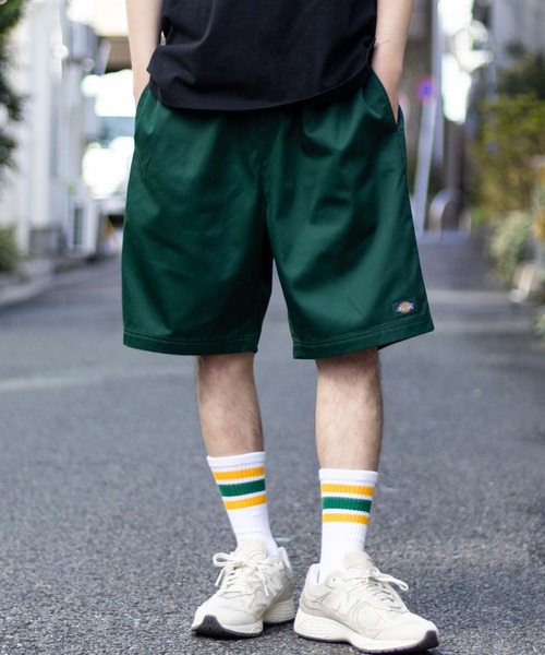 Dickies（ディッキーズ）の「【別注】Dickies ツイルハーフパンツ/ショートパンツ（デニムパンツ・メンズ・ブルー系/ベージュ/ライトグレー/グリーン/ブラック/ブルーグリーン/チャコールグレー/ネイビー系・S/M/L/XL/XXL）」の5枚目の写真