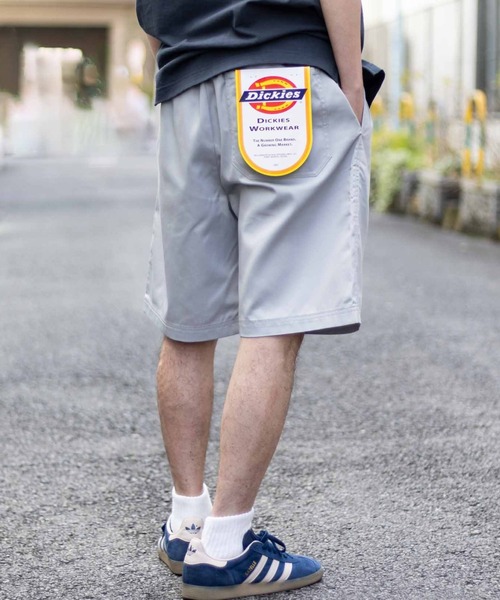 Dickies（ディッキーズ）の「【別注】Dickies ツイルハーフパンツ/ショートパンツ（デニムパンツ・メンズ・ブルー系/ベージュ/ライトグレー/グリーン/ブラック/ブルーグリーン/チャコールグレー/ネイビー系・S/M/L/XL/XXL）」の11枚目の写真