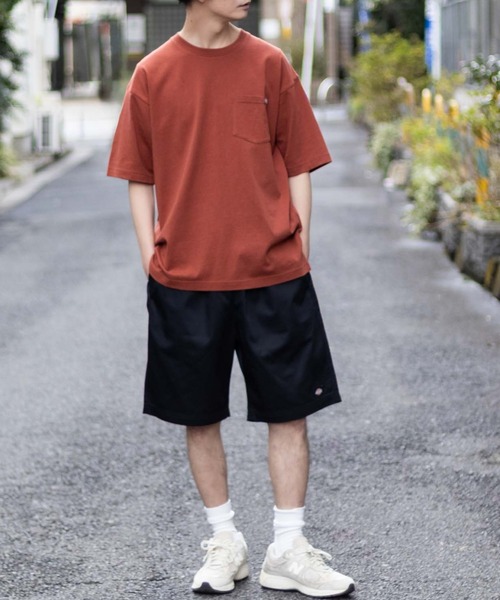 Dickies（ディッキーズ）の「【別注】Dickies ツイルハーフパンツ/ショートパンツ（デニムパンツ・メンズ・ブルー系/ベージュ/ライトグレー/グリーン/ブラック/ブルーグリーン/チャコールグレー/ネイビー系・S/M/L/XL/XXL）」の12枚目の写真