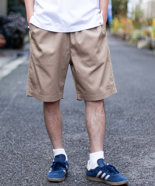 Dickies（ディッキーズ）の「【別注】Dickies ツイルハーフパンツ/ショートパンツ（デニムパンツ・メンズ・ブルー系/ベージュ/ライトグレー/グリーン/ブラック/ブルーグリーン/チャコールグレー/ネイビー系・S/M/L/XL/XXL）」の19枚目の写真