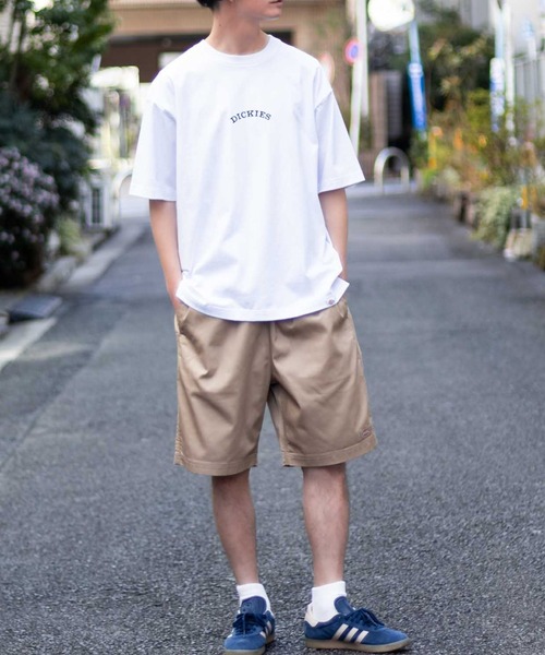 Dickies（ディッキーズ）の「【別注】Dickies ツイルハーフパンツ/ショートパンツ（デニムパンツ・メンズ・ブルー系/ベージュ/ライトグレー/グリーン/ブラック/ブルーグリーン/チャコールグレー/ネイビー系・S/M/L/XL/XXL）」の18枚目の写真