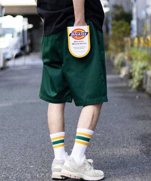 Dickies（ディッキーズ）の「【別注】Dickies ツイルハーフパンツ/ショートパンツ（デニムパンツ・メンズ・ブルー系/ベージュ/ライトグレー/グリーン/ブラック/ブルーグリーン/チャコールグレー/ネイビー系・S/M/L/XL/XXL）」の22枚目の写真