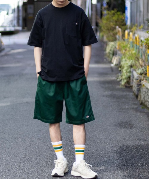 Dickies（ディッキーズ）の「【別注】Dickies ツイルハーフパンツ/ショートパンツ（デニムパンツ・メンズ・ブルー系/ベージュ/ライトグレー/グリーン/ブラック/ブルーグリーン/チャコールグレー/ネイビー系・S/M/L/XL/XXL）」の21枚目の写真