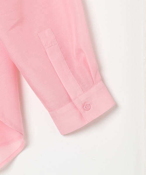 LEPSIM（レプシィム）の「シアー長袖シャツ　497152（シャツ/ブラウス・レディース・オフホワイト/ブルー/ブラック/ピンク/アイボリー/ブラウン・FREE）」の10枚目の写真