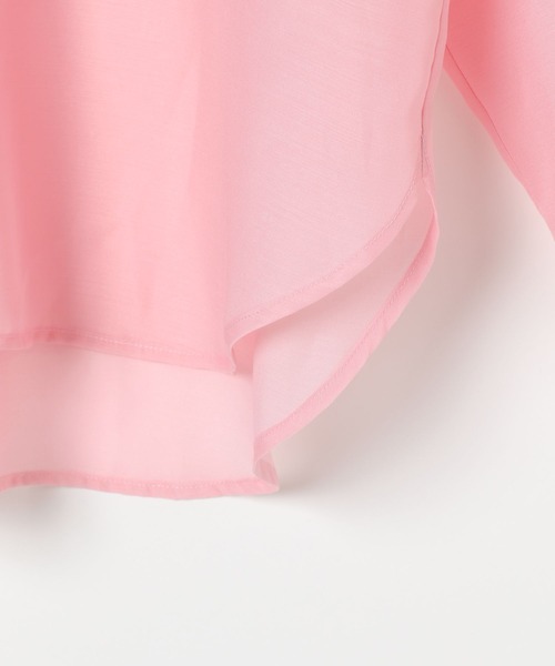 LEPSIM（レプシィム）の「シアー長袖シャツ　497152（シャツ/ブラウス・レディース・オフホワイト/ブルー/ブラック/ピンク/アイボリー/ブラウン・FREE）」の11枚目の写真