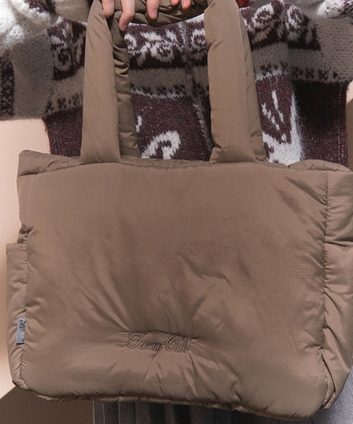 FANCY CLUB(ファンシークラブ)の「【日本未発売/WEB限定】FANCY CLUB(ファンシークラブ)/パデッド パファー バタフライ キルティング ショルダー トートバッグ 軽量/CUDDLE PADDED SHOULDER BAG(ショルダーバッグ・レディース・ブラウン/グレー/ブラック・FREE)」の8枚目の写真