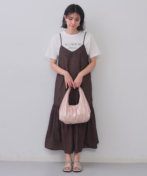 OPAQUE.CLIP（オペークドットクリップ）の「チュールレイヤードミドルショルダーバッグ（ショルダーバッグ・レディース・ピンク系/ブラック/シルバー・00）」の7枚目の写真