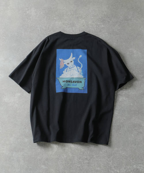 Savignac(サヴィニャック)の「SAVIGNAC サヴィニャック別注 French Company プリントTシャツ 1(Tシャツ/カットソー・メンズ・ブルー系その他/ホワイト系その他/ホワイト×ホワイト/アイボリー/ブラック系その他/ホワイト/ブラック/グリーン・X-LARGE/LARGE/MEDIUM)」の6枚目の写真