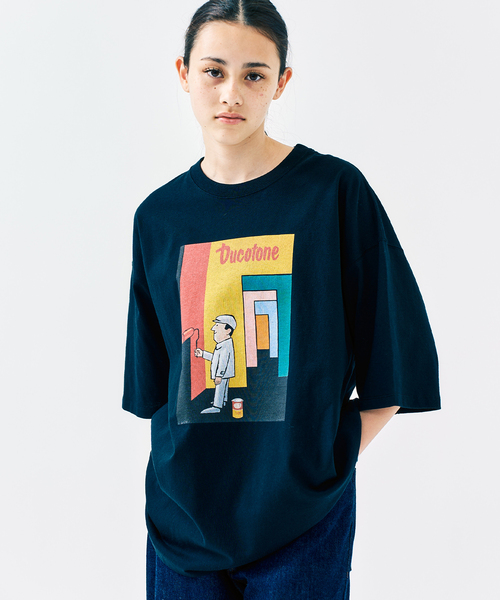 Savignac(サヴィニャック)の「SAVIGNAC サヴィニャック別注 French Company プリントTシャツ 1(Tシャツ/カットソー・メンズ・ブルー系その他/ホワイト系その他/ホワイト×ホワイト/アイボリー/ブラック系その他/ホワイト/ブラック/グリーン・X-LARGE/LARGE/MEDIUM)」の17枚目の写真