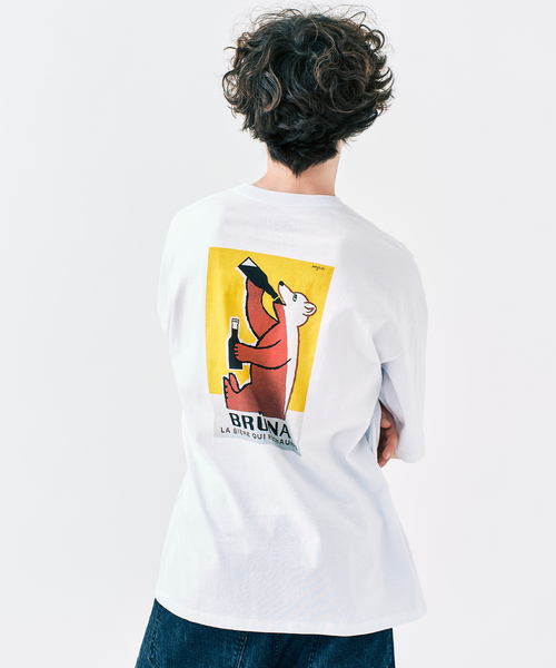 Savignac(サヴィニャック)の「SAVIGNAC サヴィニャック別注 French Company プリントTシャツ 1(Tシャツ/カットソー・メンズ・ブルー系その他/ホワイト系その他/ホワイト×ホワイト/アイボリー/ブラック系その他/ホワイト/ブラック/グリーン・X-LARGE/LARGE/MEDIUM)」の21枚目の写真