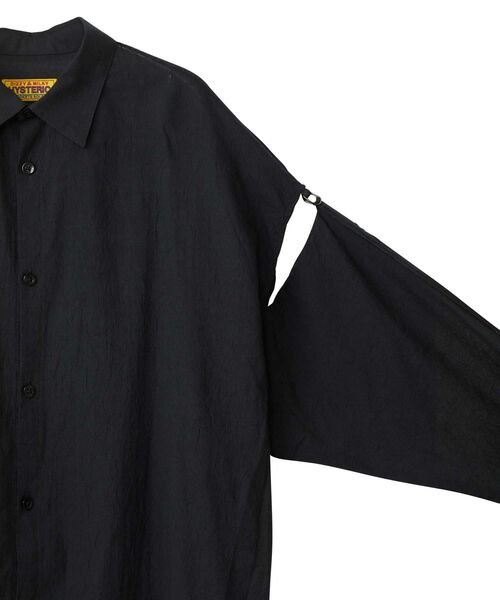 HYSTERIC GLAMOUR（ヒステリックグラマー）の「SHOCKING BAD GIRL スリットスリーブシャツ（シャツ/ブラウス・レディース・ブラック/カーキ/ホワイト・FREE）」の16枚目の写真