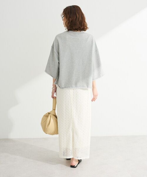 Sugar spoon(シュガースプーン)の「・SUGAR SPOON TORApt7分袖スウェット(スウェット・レディース・杢グレー/オフホワイト/チャコールグレー・FREE)」の6枚目の写真