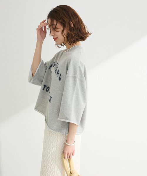 Sugar spoon(シュガースプーン)の「・SUGAR SPOON TORApt7分袖スウェット(スウェット・レディース・杢グレー/オフホワイト/チャコールグレー・FREE)」の8枚目の写真