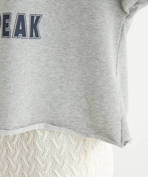 Sugar spoon(シュガースプーン)の「・SUGAR SPOON TORApt7分袖スウェット(スウェット・レディース・杢グレー/オフホワイト/チャコールグレー・FREE)」の12枚目の写真
