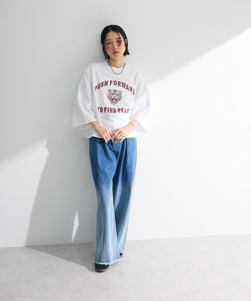 Sugar spoon(シュガースプーン)の「・SUGAR SPOON TORApt7分袖スウェット(スウェット・レディース・杢グレー/オフホワイト/チャコールグレー・FREE)」の14枚目の写真