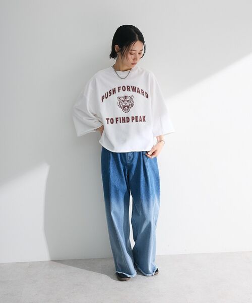 Sugar spoon(シュガースプーン)の「・SUGAR SPOON TORApt7分袖スウェット(スウェット・レディース・杢グレー/オフホワイト/チャコールグレー・FREE)」の15枚目の写真