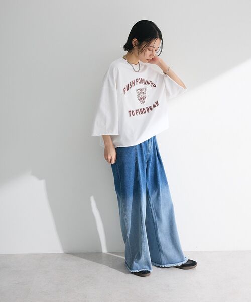 Sugar spoon(シュガースプーン)の「・SUGAR SPOON TORApt7分袖スウェット(スウェット・レディース・杢グレー/オフホワイト/チャコールグレー・FREE)」の16枚目の写真