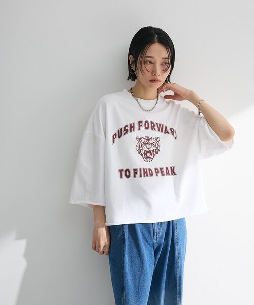 Sugar spoon(シュガースプーン)の「・SUGAR SPOON TORApt7分袖スウェット(スウェット・レディース・杢グレー/オフホワイト/チャコールグレー・FREE)」の17枚目の写真