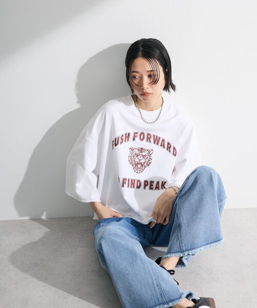 Sugar spoon(シュガースプーン)の「・SUGAR SPOON TORApt7分袖スウェット(スウェット・レディース・杢グレー/オフホワイト/チャコールグレー・FREE)」の19枚目の写真