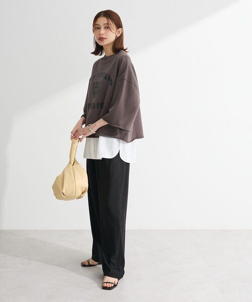 Sugar spoon(シュガースプーン)の「・SUGAR SPOON TORApt7分袖スウェット(スウェット・レディース・杢グレー/オフホワイト/チャコールグレー・FREE)」の22枚目の写真