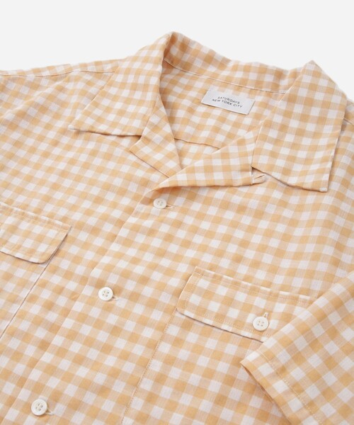 新品Hester Gingham Check Shirt Beige シャツ 新品Hester Gingham Check Shirt Beige シャツ