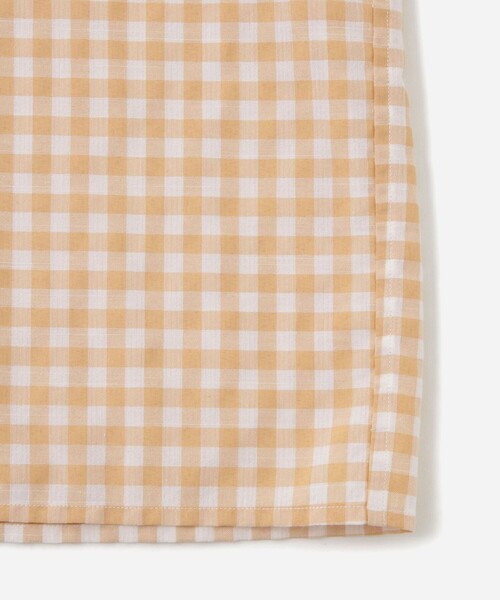新品Hester Gingham Check Shirt Beige シャツ Hester Gingham Check SS Shirt | Saturdays NYC