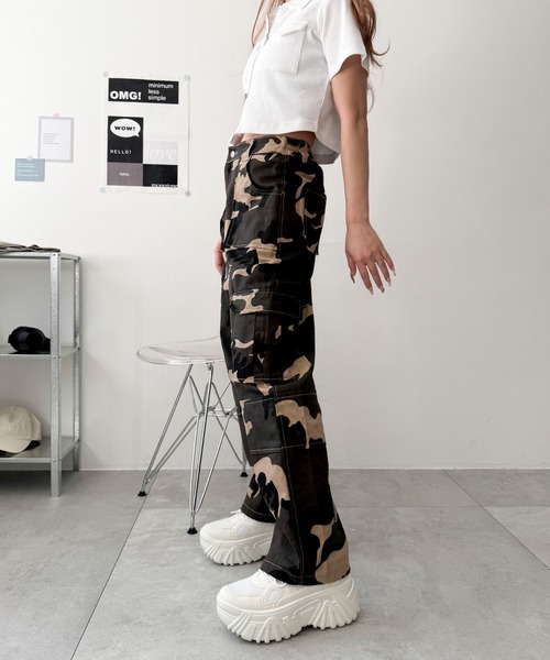 WEGO（ウィゴー）の「WEGO/ボリュームスニーカー（スニーカー・レディース・ホワイト/キャメル/シルバー/ブラック・MEDIUM/LARGE/SMALL）」の12枚目の写真