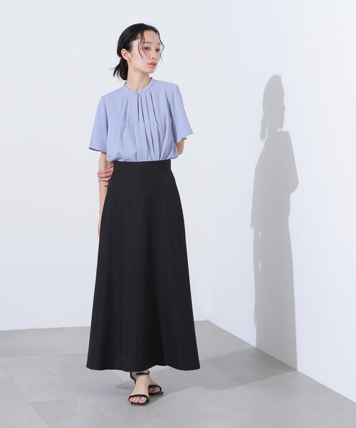 N.（N. Natural Beauty Basic）（エヌエヌナチュラルビューティーベーシック）の「フロントタックフレアスリーブブラウス（シャツ/ブラウス・レディース・ライトベージュ/オフホワイト/ブルー・MEDIUM）」の19枚目の写真