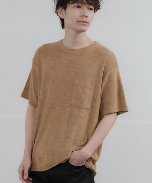 improves(インプローブス)の「接触冷感 パイル 半袖Tシャツ(Tシャツ/カットソー・メンズ・ホワイト/ピンク/ベージュ/ネイビー/ブラック・LARGE/X-LARGE/MEDIUM)」の4枚目の写真