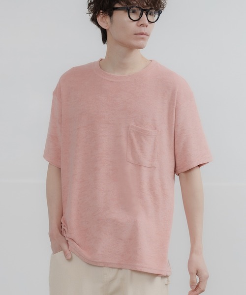 improves(インプローブス)の「接触冷感 パイル 半袖Tシャツ(Tシャツ/カットソー・メンズ・ホワイト/ピンク/ベージュ/ネイビー/ブラック・LARGE/X-LARGE/MEDIUM)」の1枚目の写真