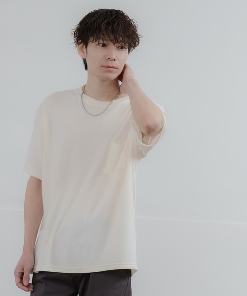 improves(インプローブス)の「接触冷感 パイル 半袖Tシャツ(Tシャツ/カットソー・メンズ・ホワイト/ピンク/ベージュ/ネイビー/ブラック・LARGE/X-LARGE/MEDIUM)」の6枚目の写真