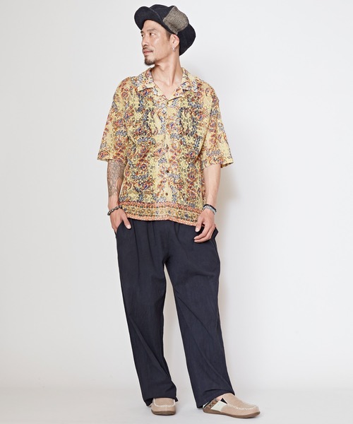 チャイハネ（チャイハネ）の「【チャイハネ】ネパールコットンMEN'Sパンツ（その他パンツ・メンズ・ブラック/ライトブルー/ナチュラル・FREE）」の6枚目の写真