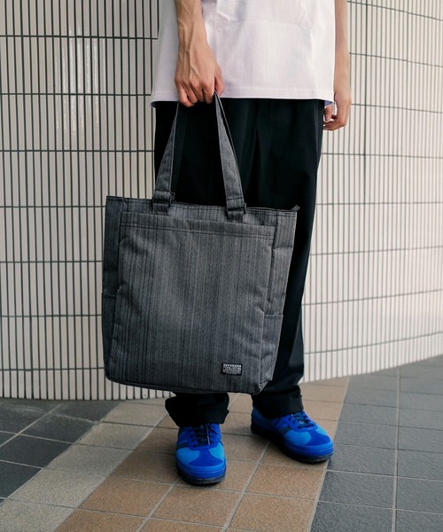 JEANS MATE(ジーンズメイト)の「【NEVEREND/ネバーエンド】草木染風トートバッグ(トートバッグ・メンズ・ブラック/グレー・FREE)」の11枚目の写真