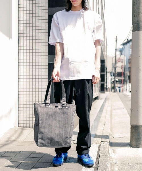 JEANS MATE(ジーンズメイト)の「【NEVEREND/ネバーエンド】草木染風トートバッグ(トートバッグ・メンズ・ブラック/グレー・FREE)」の17枚目の写真
