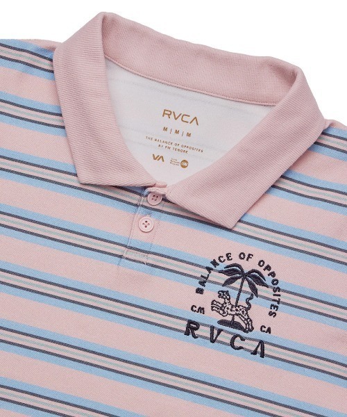 ポロシャツ ポロ RVCA レディース THAT BALANCE PIQUE SHIRTS 「2025年夏モデル」/ルーカショート丈(短丈)ポロシャツ RVCA レディース THAT BALANCE PIQUE SHIRTS 【2025年夏モデル